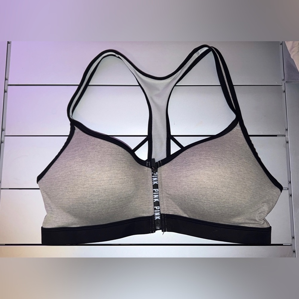 PINK-Ultimate Front Close Push-Up Sports Bra